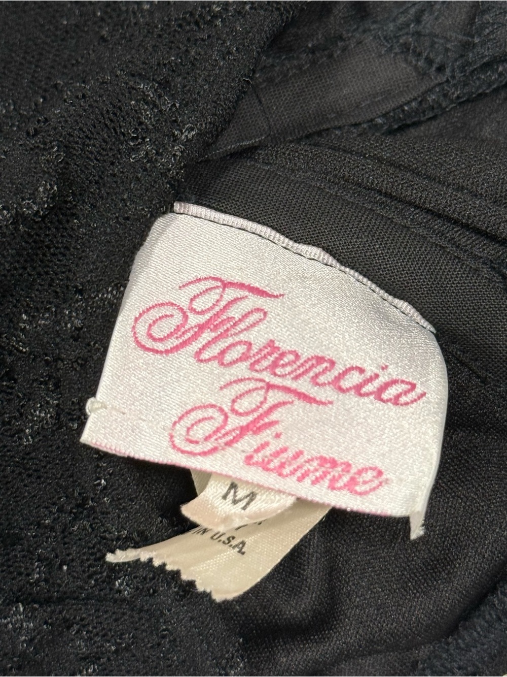 Florencia Fiume Strapless Lace Tiered Party Dress Medium Goth Coquette VTG USA - Picture 5 of 10